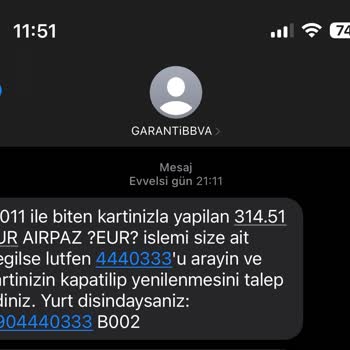 Garanti BBVA Kredi Kartı Kur Farkı Bilgisi Verilmemesi
