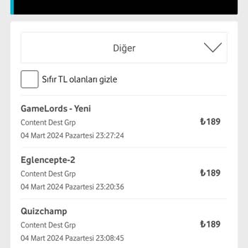 QuizChamp Bilgimiz Dışında Yapılan Üyelik İşlemi