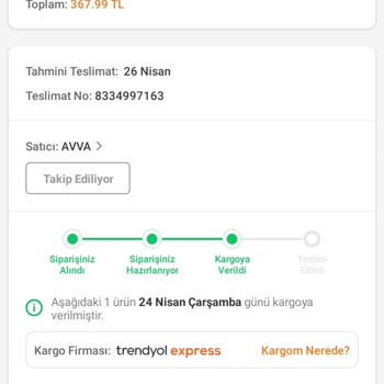 Trendyol Express Kargomu Teslim Etmedi. Bir Haftadır Bekliyorum.