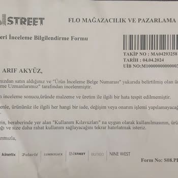 In Street Kalitesiz Ayakkabı Ve Yetersiz Hizmet!