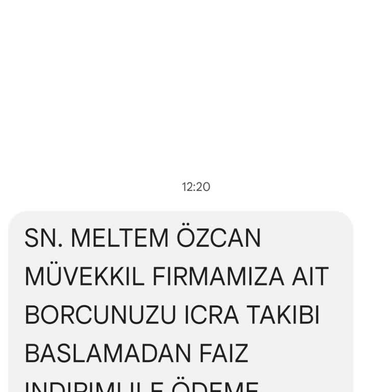 Metka Hukuk (SMS) Haksız Borç Talebine Karşı Tavır