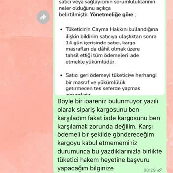 Ametist Gümüşçülük Ametist Aksesuar Limited Şirketi Yasal Olmayan Kargo Ücreti Talebi