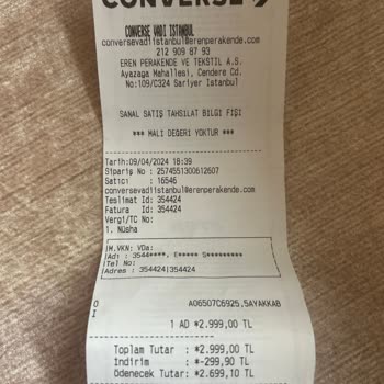 Converse Ürünümü İptal Etti Paramı Yatırmıyor!