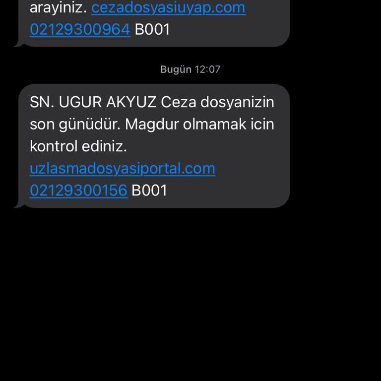 Eresta (SMS) Eresta (SMS) Hiçbir Mesuliyeti Kabul Etmemekteyim