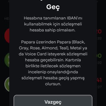 Papara Sipariş Ettiğim Kartı Tanımlattım IBAN'ım Gelmedi Ve Çekemiyorum