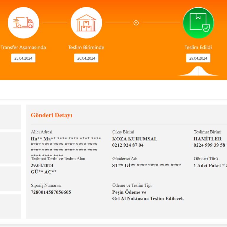 Trendyol MNG Kargo Kargomu Yanlış Kişiye Teslim Etti