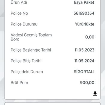 Türkiye Sigorta Hayat Dışı Sigorta Poliçelerinin Yenilenmesini İstemiyorum