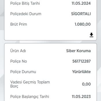 Türkiye Sigorta Hayat Dışı Sigorta Poliçelerinin Yenilenmesini İstemiyorum