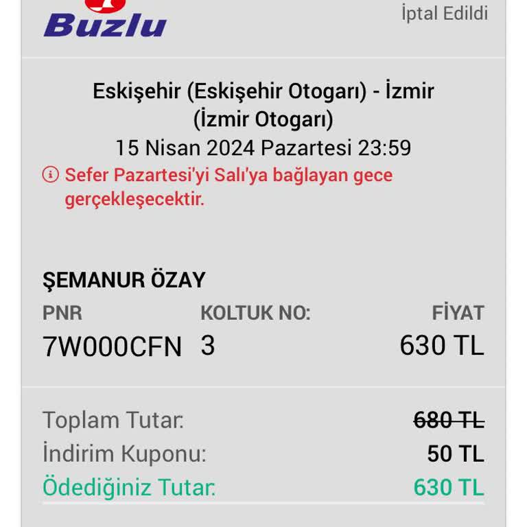 Obilet Bilet İadesi Alamadım