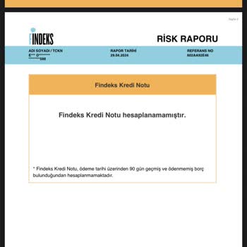Findeks Borcum Ödenmesine Rağmen Takip Görünüyor