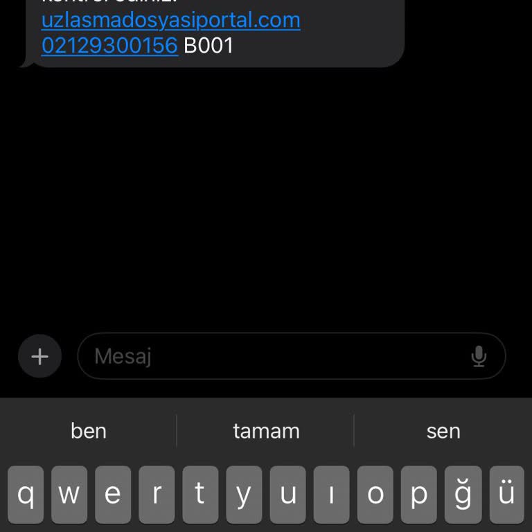 ERESTA (SMS) Eresta Hukuktan Gelen Mesaj