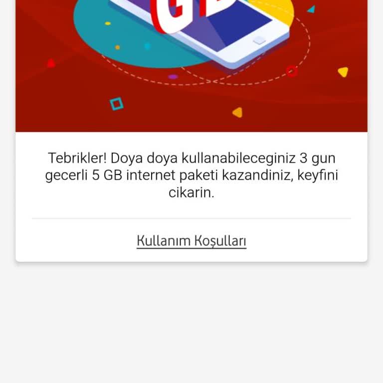 Vodafone Hediye Çarkından Gelen Hediyelerin Verilmemesi