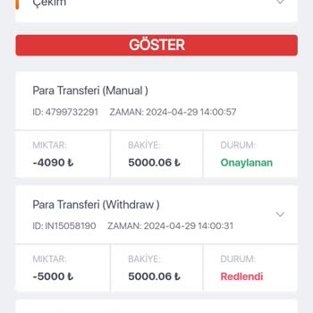 Mariobet Çekim İşlemimi Kabul Etmiyor