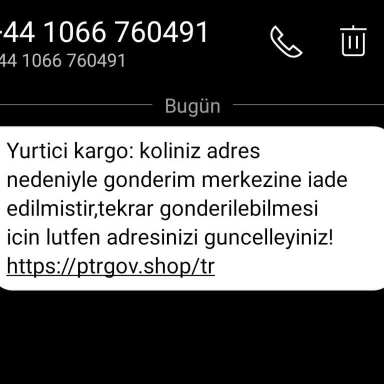 E-ticaret Marka Taklidiyle Dolandırıcılık Adres Güncelleme Mesajı