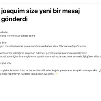 JOAQUIM Ürünler Aynı Değil, İade İçin Tonla Para Ödüyorsunuz!
