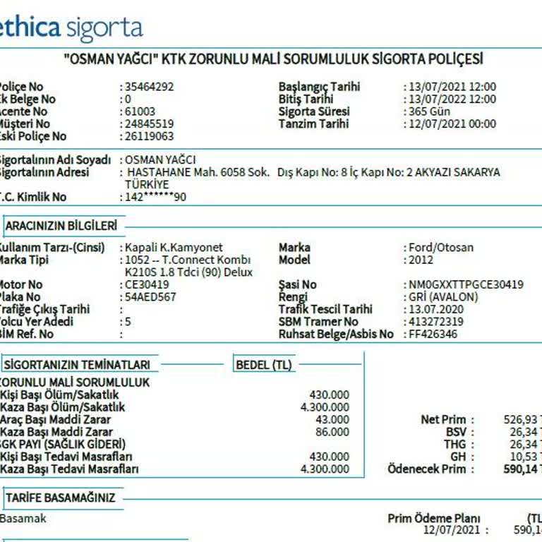 Ethica Sigorta Müşterilerinin Yanında Durmuyor