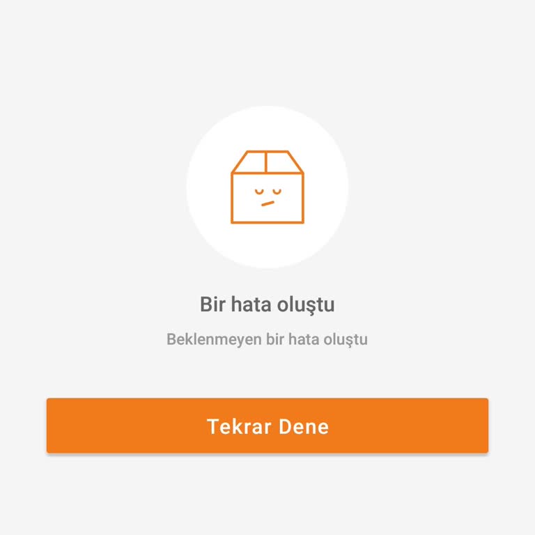 Trendyol Bir Hata Oluştu