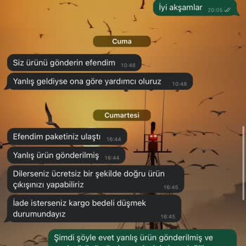 Gaus Hatalı Ürün Ve Benden İstenen Kargo Parası