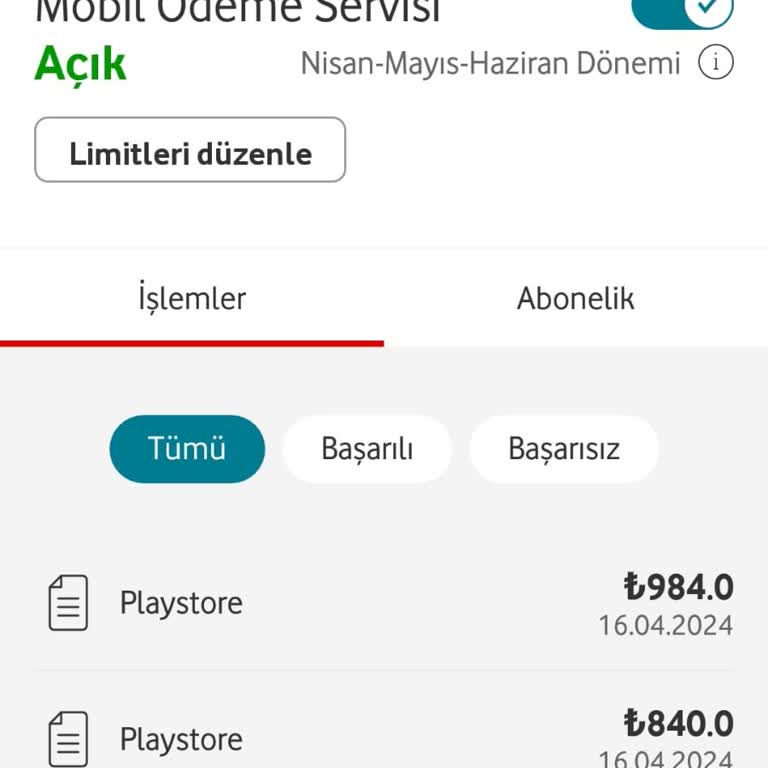 Google Play Ve Vodafone Lütfen Yardımcı Olun