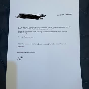 Network Kabanda Kalite Ve İade Değişim Problemi