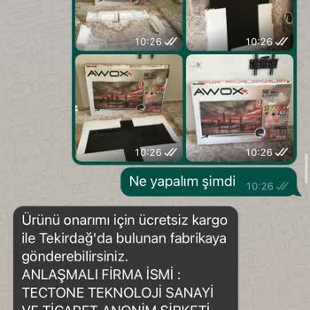 Awox TV Garantisi Yok