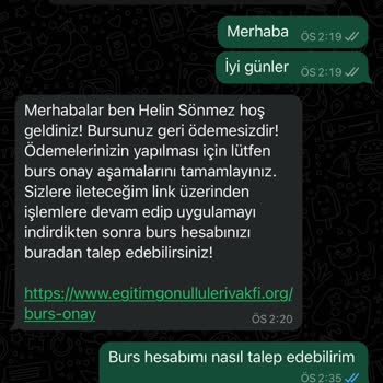 Eğitim Gönüllüleri Vakfı (Burs Başvuru) Eğitim Gönüllüleri Vakfı