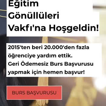 Eğitim Gönüllüleri Vakfı (Burs Başvuru) Eğitim Gönüllüleri Vakfı