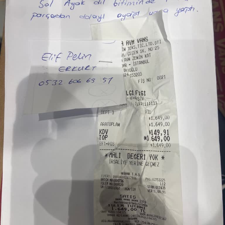 Vans Ayakkabı Vans Pişmanlıktır Defolu Ürün Satıyorlar