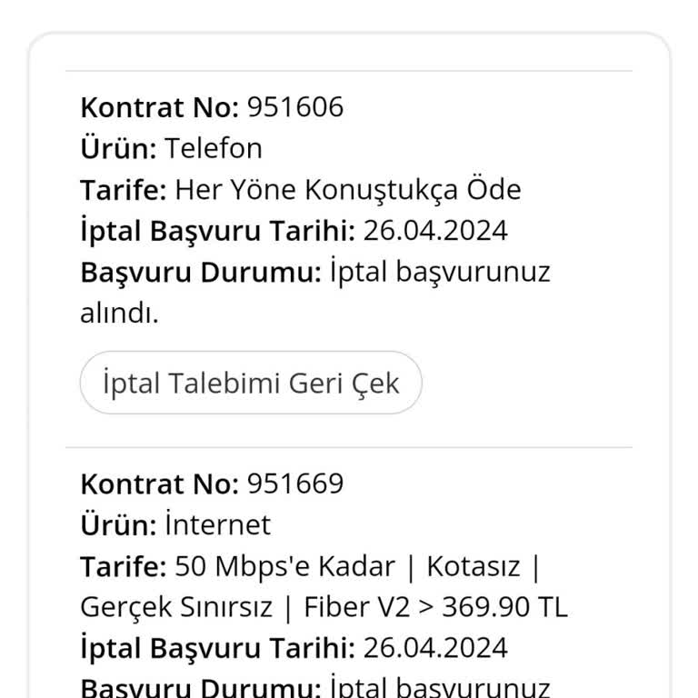 Millenicom İnternet İptalimi Tamamlayın.