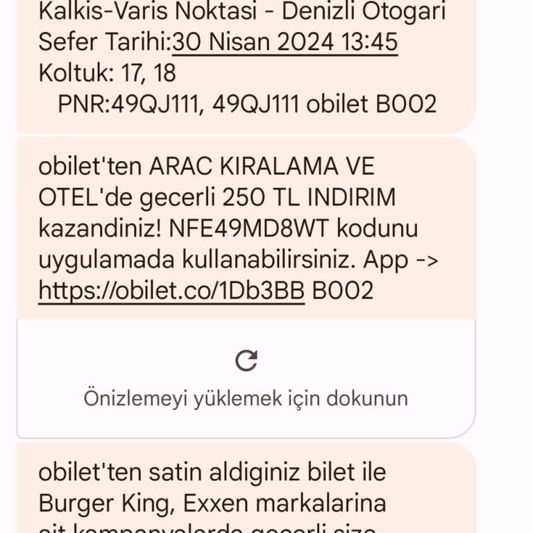 Güney Akdeniz Seyahat Bilet Tarihini Firma Bana Sormadan Değiştirdi