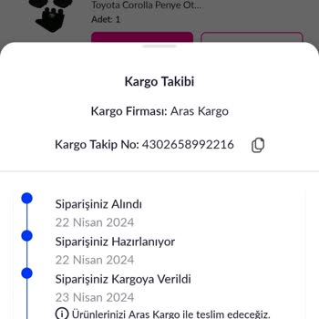 Pazarama.com Kargoya Verilmeyen Ürün