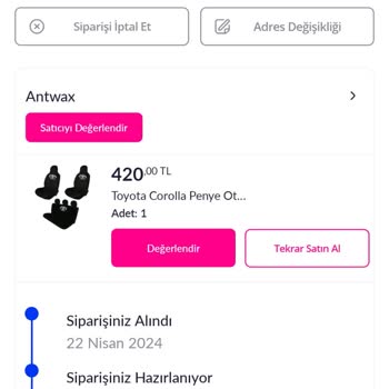 Pazarama.com Kargoya Verilmeyen Ürün