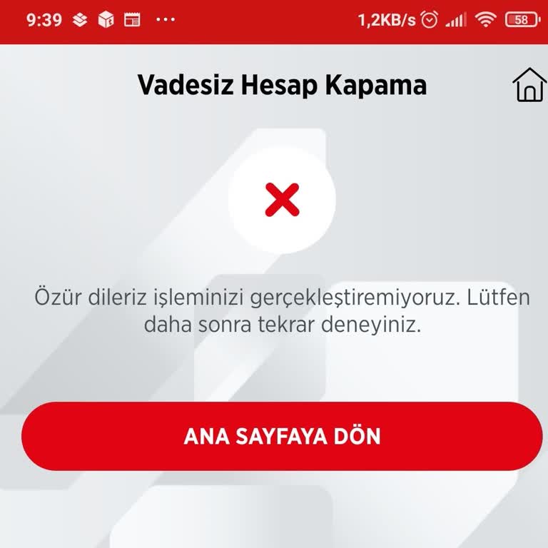 Ziraat Bankası Vadesiz Hesap Kapatamama