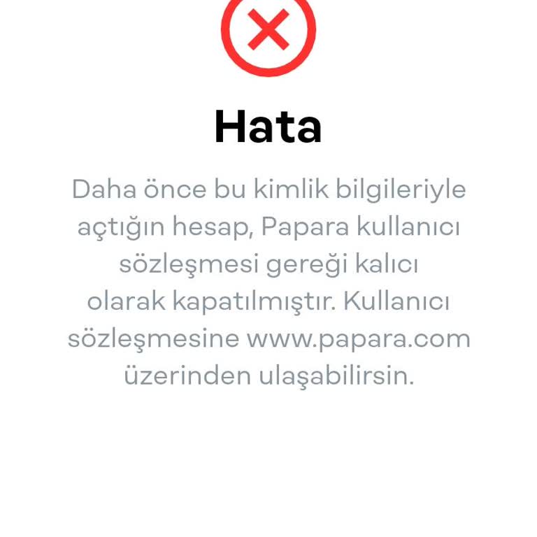 Papara Hesabım Kapalı Kimlik Onayı Yok!