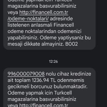 Turkcell Financell Cihaz Kredisi Cep Telefonu Faturama Yansıtıldı