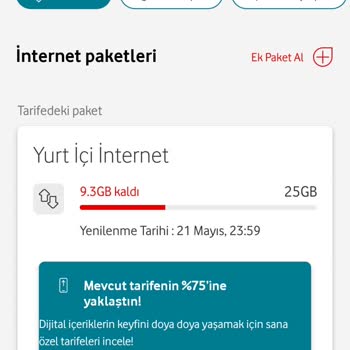 Vodafone 25 GB Ultra Red'li Paket Aldatmacası!