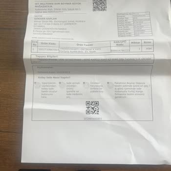 Boyner Hatalı Ürün Yanlış No