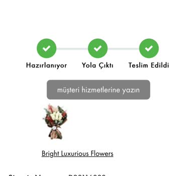 Taze Çiçek (tazecicek.com) Müşteri Hizmetleri Yanlış Bilgi Verdi. Ürünü Habersiz Teslim Ettiler