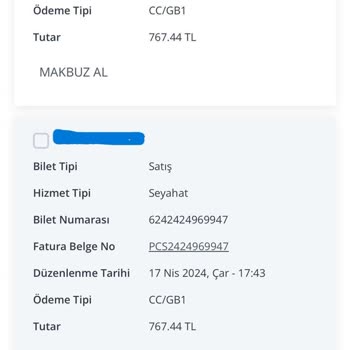 Pegasus Açık Bilette Ekstra Tutar