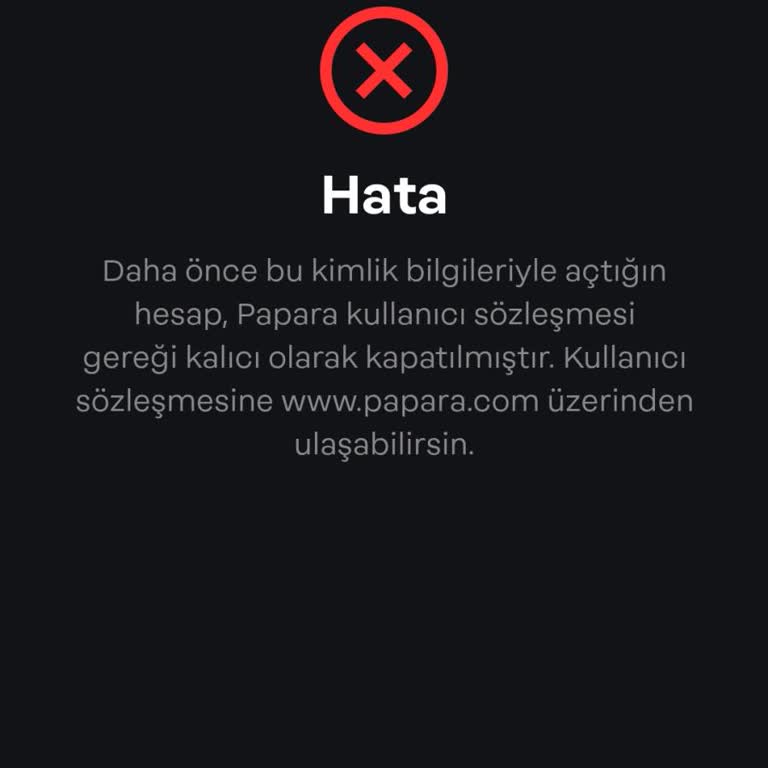 Yeni Papara Hesabım Aniden Kapatıldı!