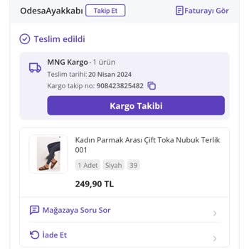 Odesa Ayakkabı N11 Mağazası Satıcılarının Hatasını Müşteriye Yıkıyor