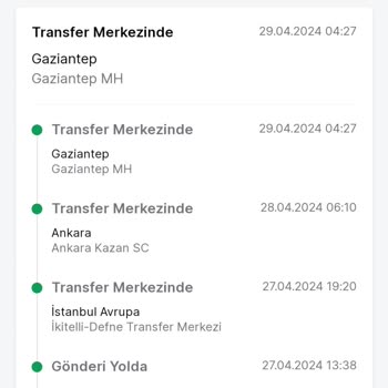 Trendyol Express Ürünüm Gaziantep Transfer Merkezine Gelmiş Ama Oraya Sipariş Etmedim