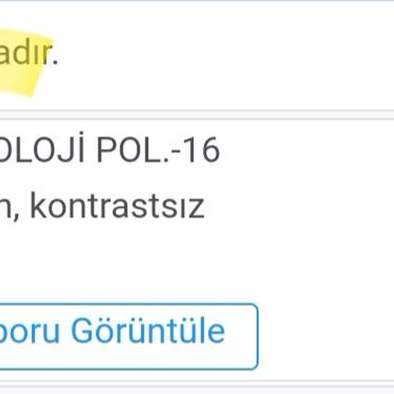 MR Görüntüsü E Nabız Da Yok