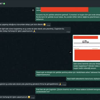 Hepsijet Kurye Eksik Ve Hatalı Adres Bahanesi