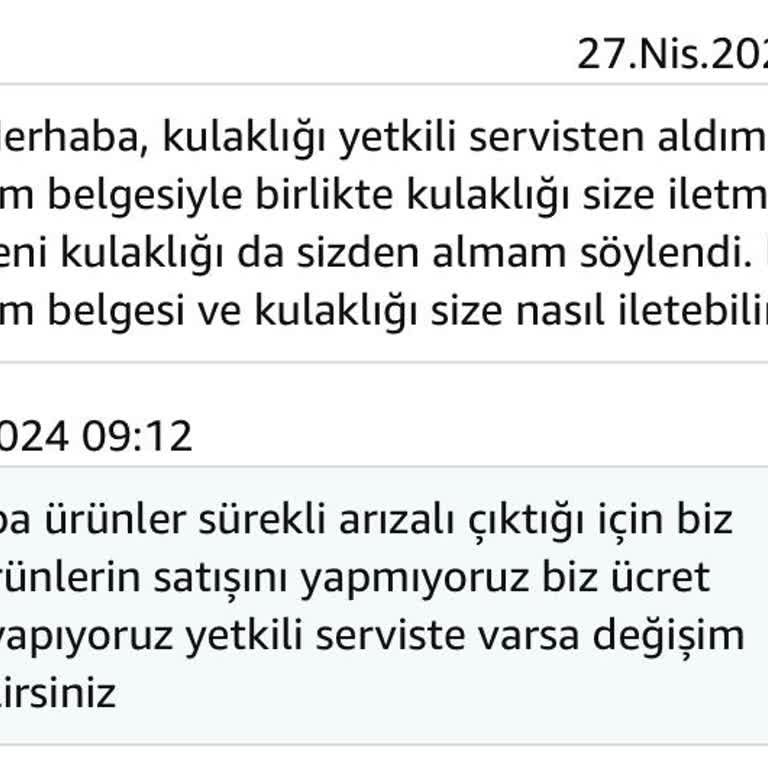 Teknoreyonum Satıcısı Yeni Ürün Göndermiyor