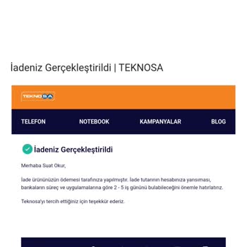 Teknosa Markadayım Magzasi Mağduriyetinin Düzeltilmemesi