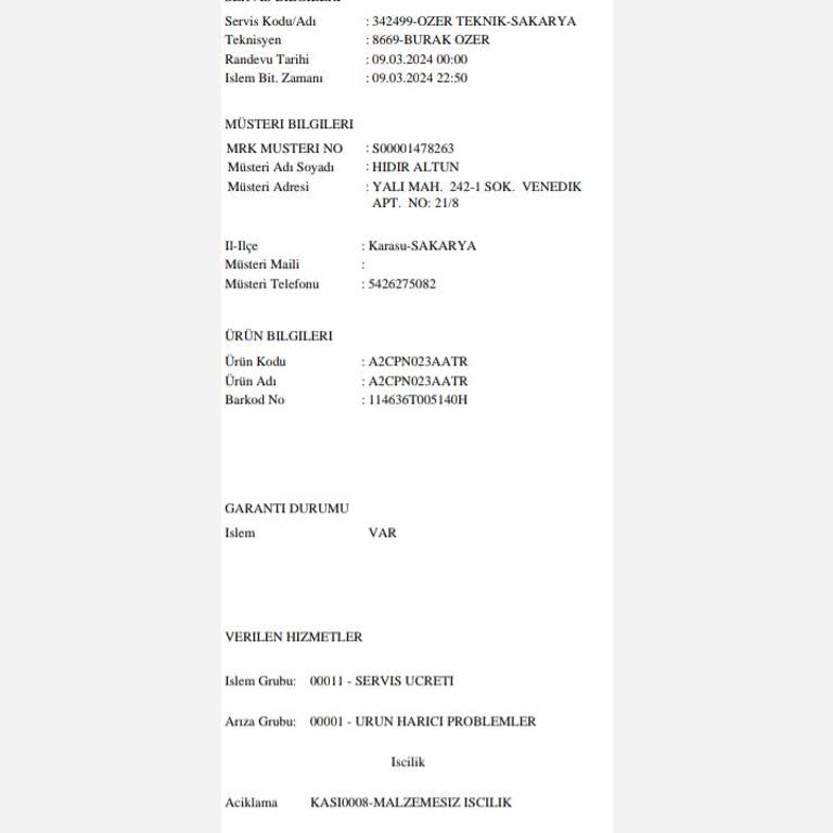 Airfel Kombi Sıfır Kombiye Parça Değişimi Yapıyor