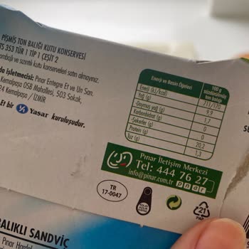 Pınar Et ve Süt Konserve Ton Balığındaki Beklenmedik Görüntü