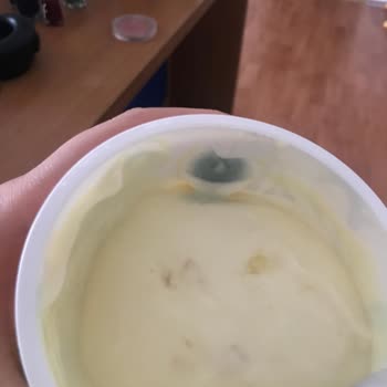 Sek Süt Ananas Aromalı Yoğurtta Küf Sürprizi!