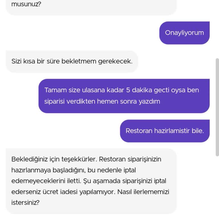 Getir Siparişi İptal Ediyor Ücret İadesi Yapmıyor